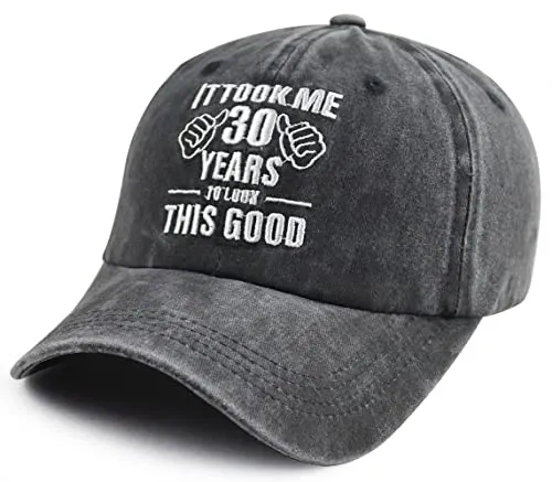 30th Birthday Decorations for Women Men, Funny Dirty 30 Years Birthday Gifts for Her, Adjustable Cotton Embroidery Vintage 1994 Party Supplies Baseball Cap for Dad Mom Husband Wife Friend