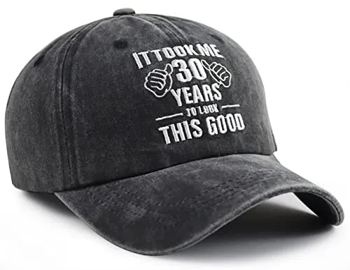 30th Birthday Decorations for Women Men, Funny Dirty 30 Years Birthday Gifts for Her, Adjustable Cotton Embroidery Vintage 1994 Party Supplies Baseball Cap for Dad Mom Husband Wife Friend