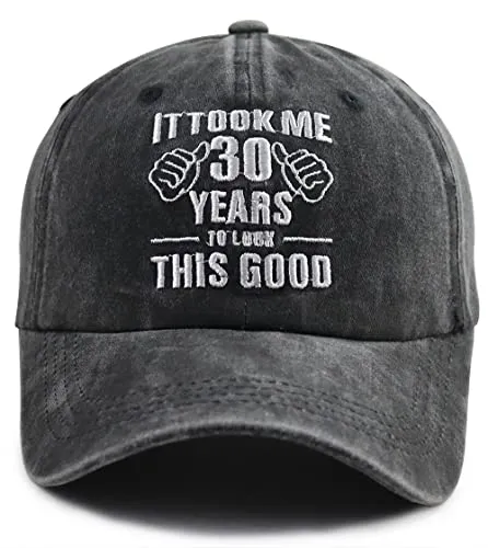 30th Birthday Decorations for Women Men, Funny Dirty 30 Years Birthday Gifts for Her, Adjustable Cotton Embroidery Vintage 1994 Party Supplies Baseball Cap for Dad Mom Husband Wife Friend
