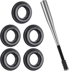 [5 Packs] Baseball Bat Grip Choke Up Rings Bat Ring Bat Choke Up Knob Baseball Softball Teeball Tball Bat Choke Up Ring Bat Knob Baseball Bat Accessories