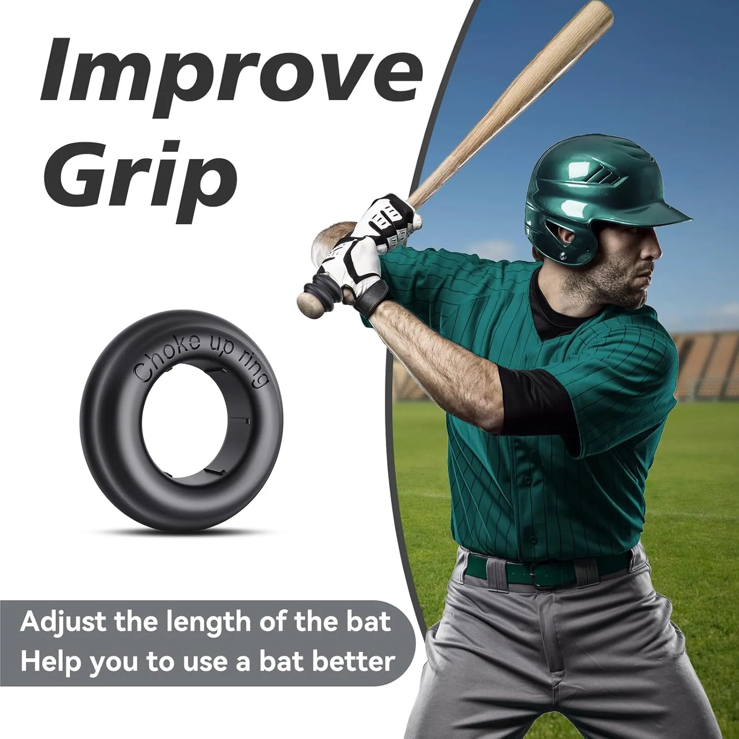 [5 Packs] Baseball Bat Grip Choke Up Rings Bat Ring Bat Choke Up Knob Baseball Softball Teeball Tball Bat Choke Up Ring Bat Knob Baseball Bat Accessories