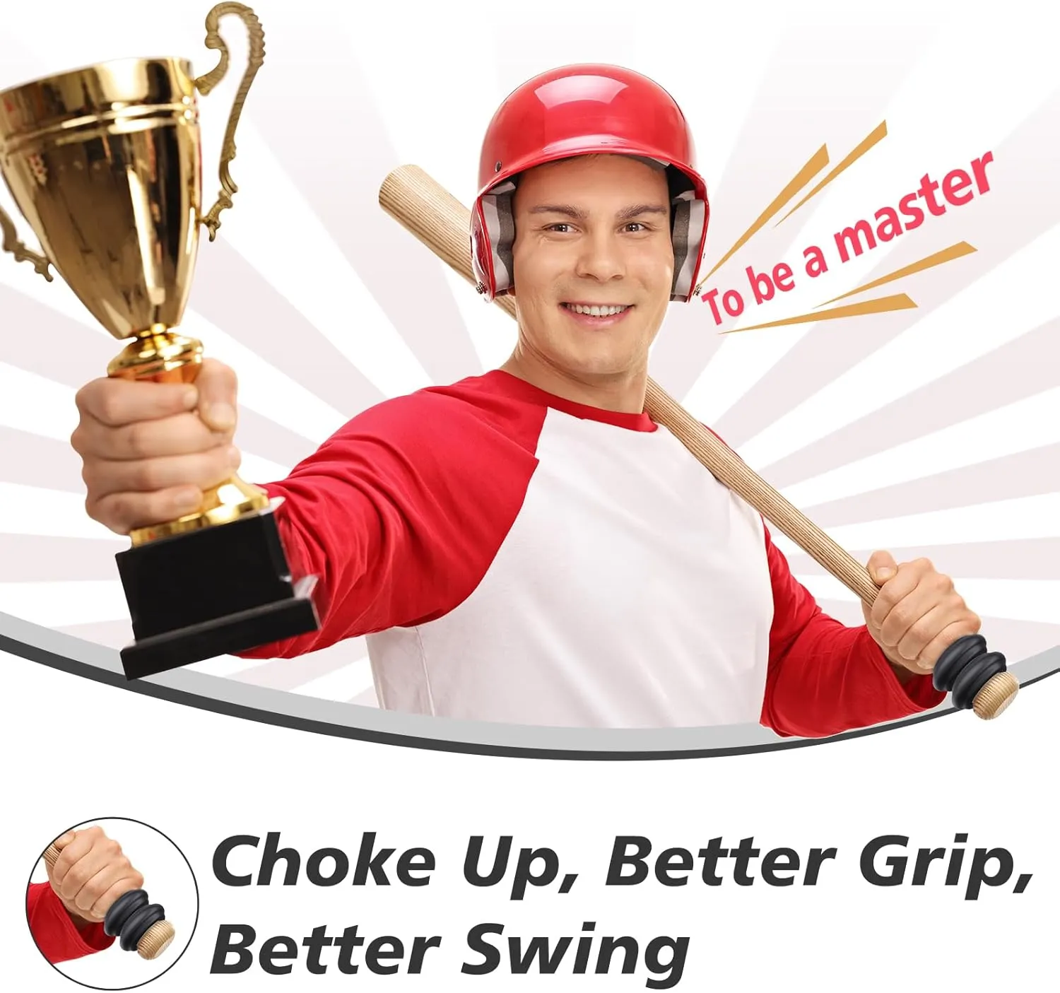 [5 Packs] Baseball Bat Grip Choke Up Rings Bat Ring Bat Choke Up Knob Baseball Softball Teeball Tball Bat Choke Up Ring Bat Knob Baseball Bat Accessories