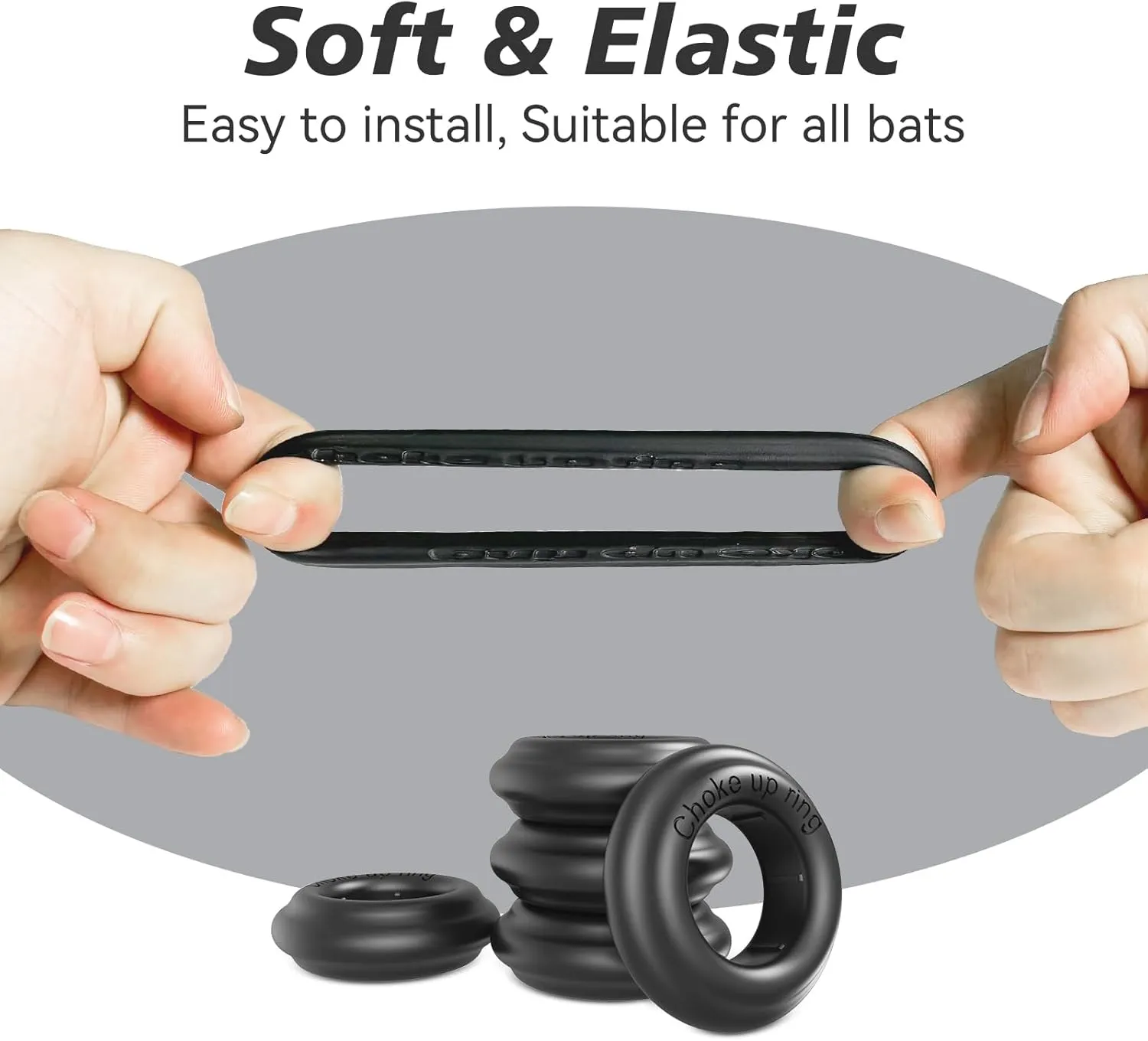 [5 Packs] Baseball Bat Grip Choke Up Rings Bat Ring Bat Choke Up Knob Baseball Softball Teeball Tball Bat Choke Up Ring Bat Knob Baseball Bat Accessories