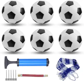 6 Pack Classic Soccer Balls Size 5/4/3 Includes Ball Pump and Net Bag??Soccer Training Ball Practice for Kids and Adults??Competition Soccer for Indoor Outdoor