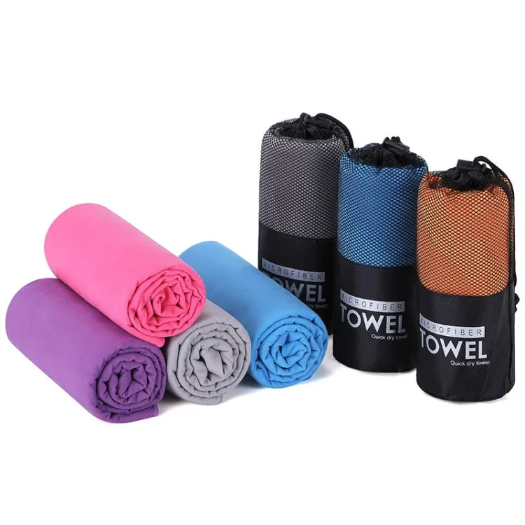 Absorbent Quick Dry Sports Towel Microfiber Bath Towel 40x80cm(Grass Green Waterproof Matte Bag)