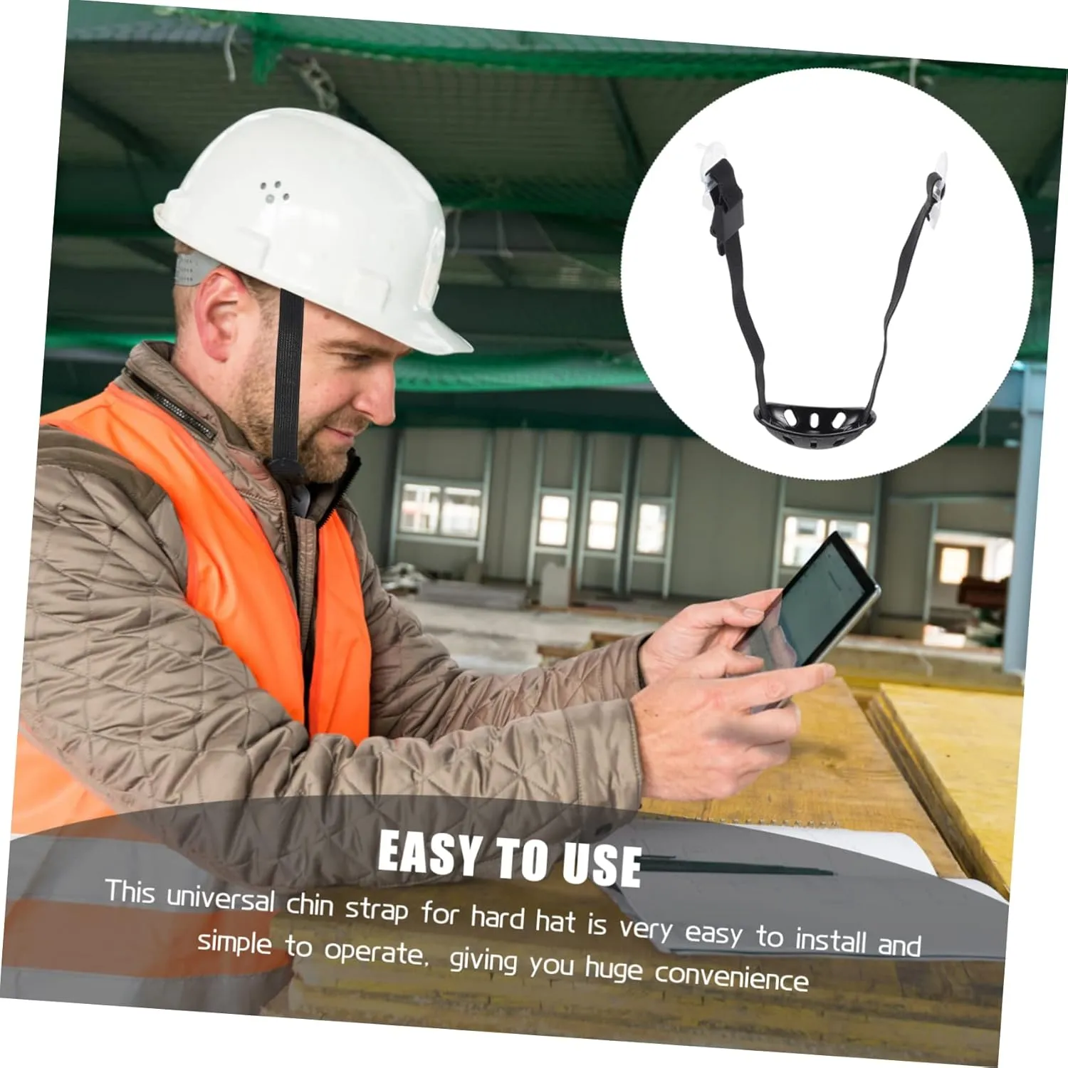 Adjustable Helmet Chin Strap for Hard Hats Wear-resistant Safety Strap Easy to Install and Use Replacement