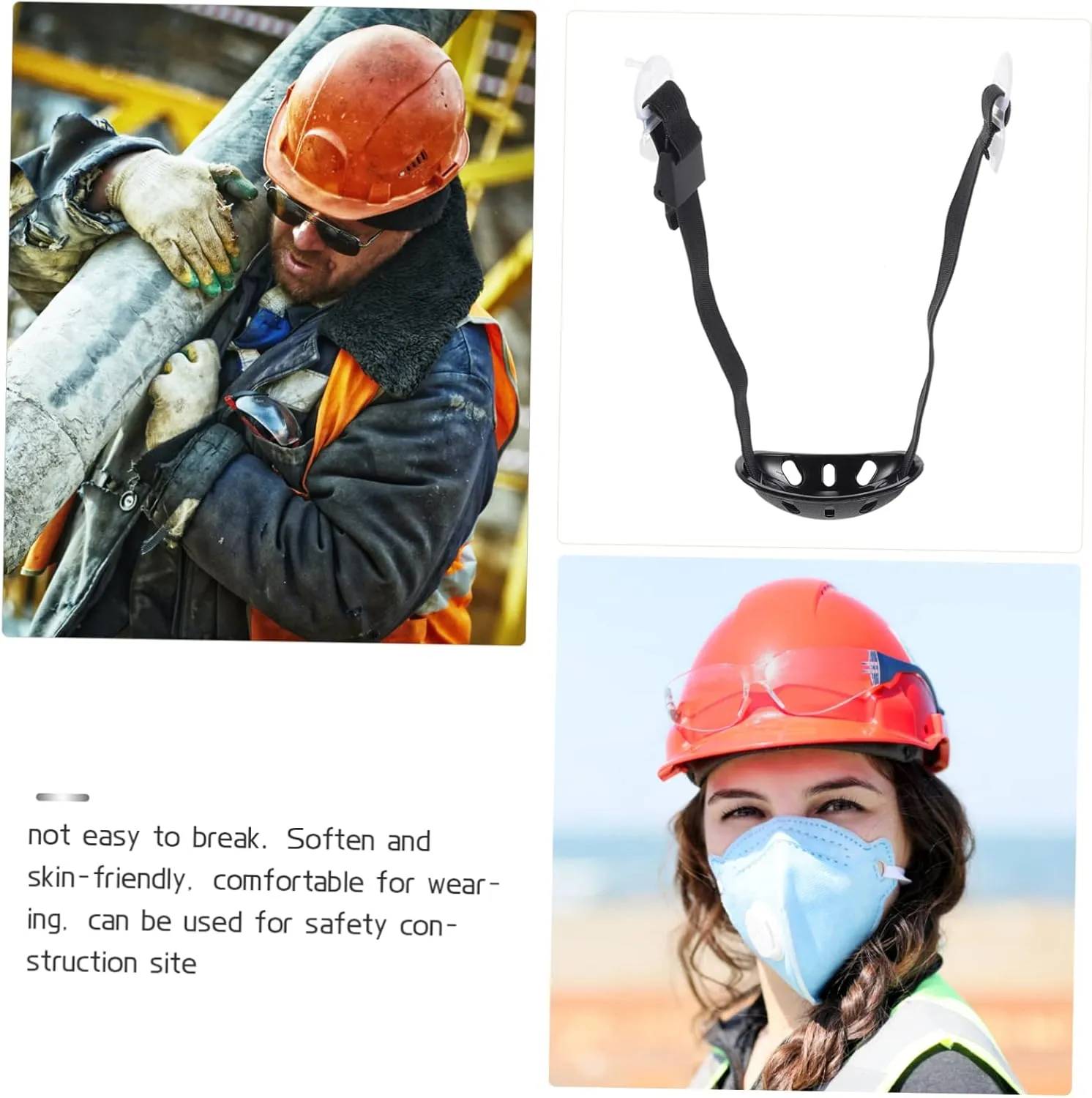 Adjustable Helmet Chin Strap for Hard Hats Wear-resistant Safety Strap Easy to Install and Use Replacement