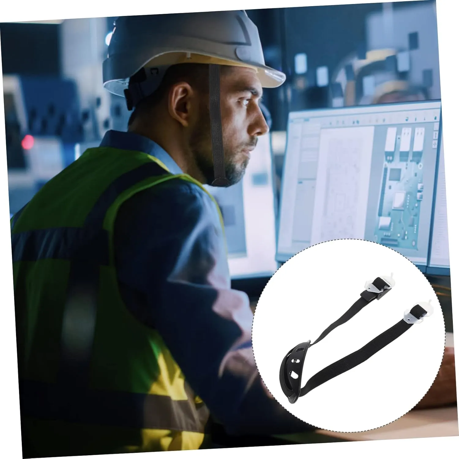 Adjustable Helmet Chin Strap for Hard Hats Wear-resistant Safety Strap Easy to Install and Use Replacement