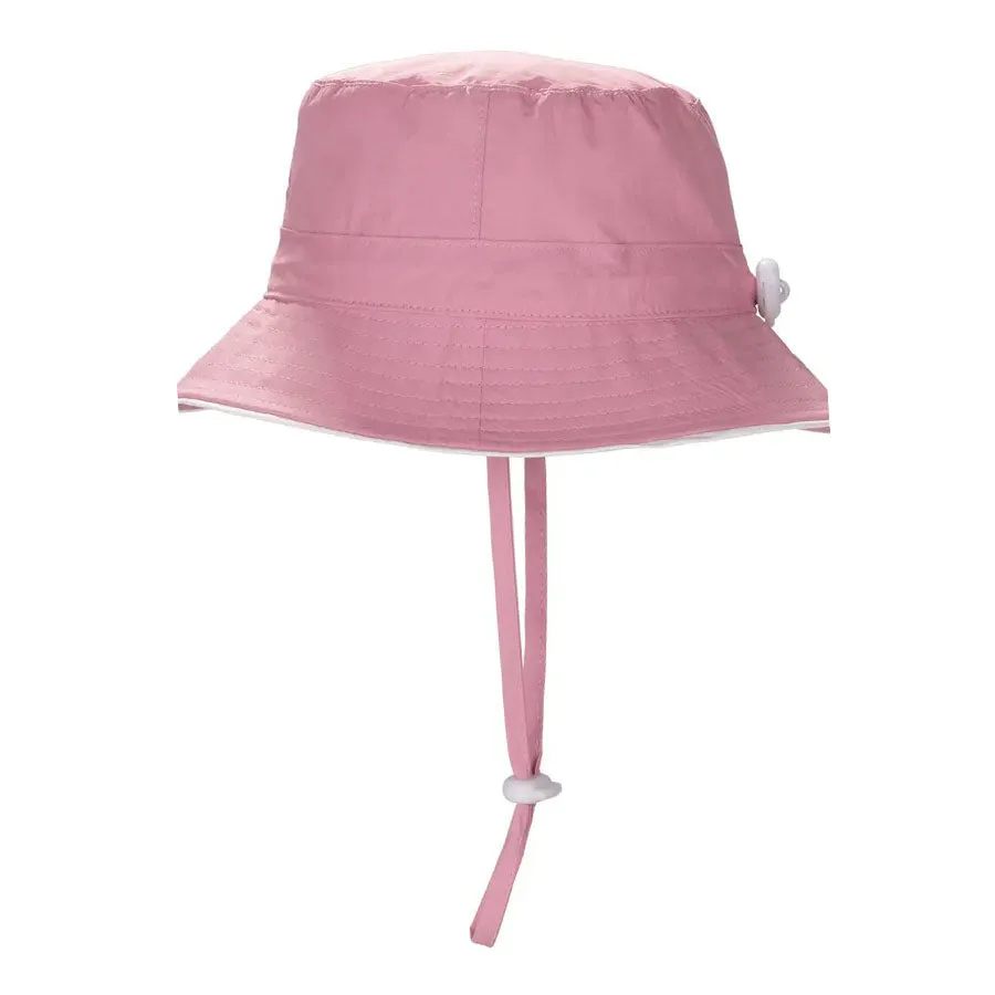Babiators UV Sun Hat - Pink w/ White Piping