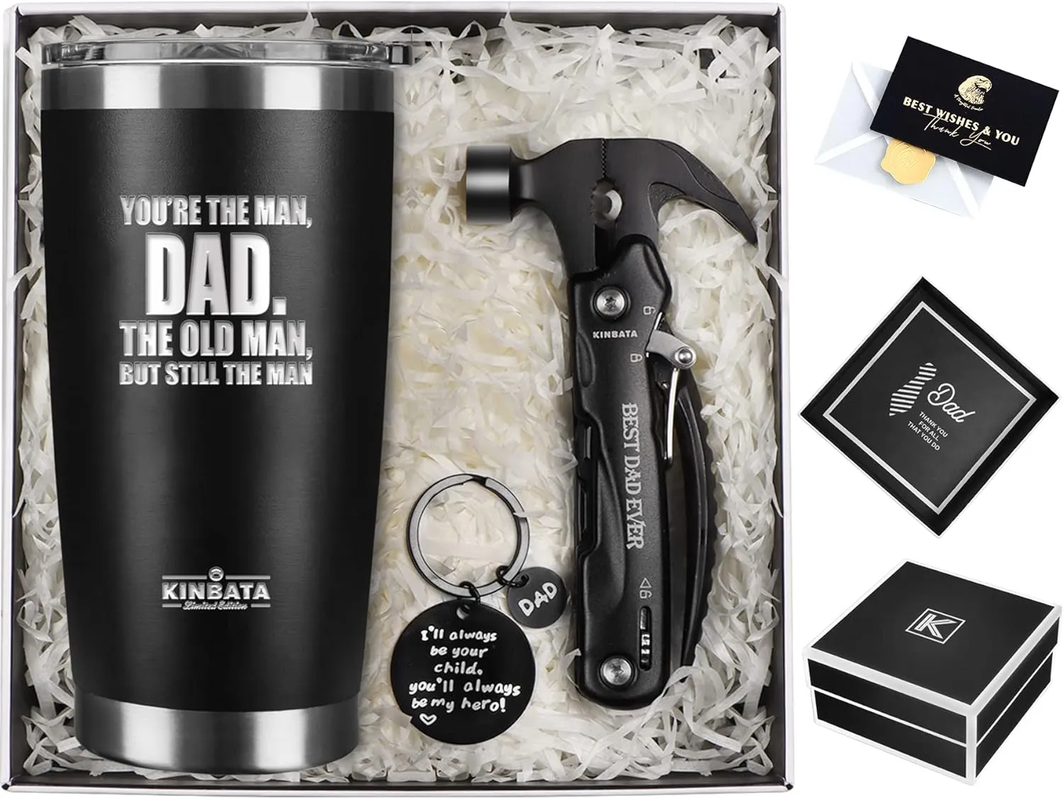 Birthday Gifts For Dad-Fathers Best Day Gift for Dad Ever Gifts for Men from Daughter Son Wife Personalized Present for Him PaPa Multitool