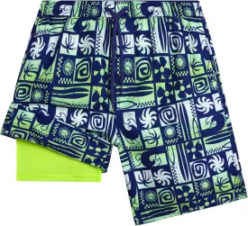 Boys Swim Trunks with Compression Liner Quick Dry Bathing Suit Swim Shorts (Sizes: 8-14)