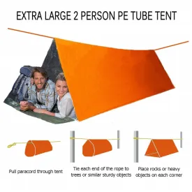 Camping Emergency Tent Survival Sleeping Bag, Lightweight Waterproof Thermal