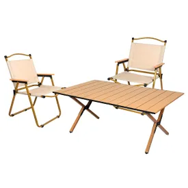 Camping Table and Chair Set Folding Portable Picnic Outdoor Egg Roll Foldable