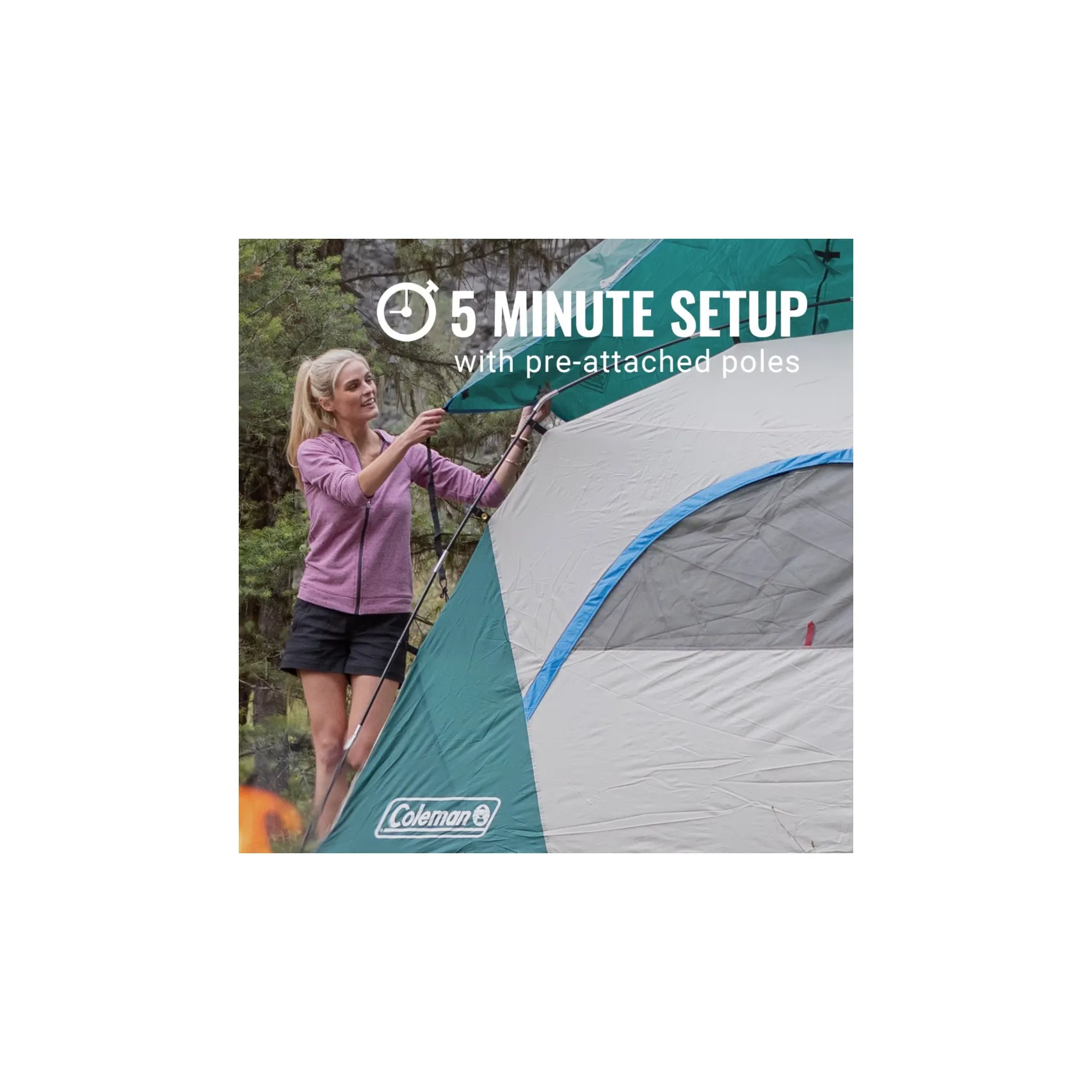 Coleman 6-Person Skydome Camping Tent - Evergreen