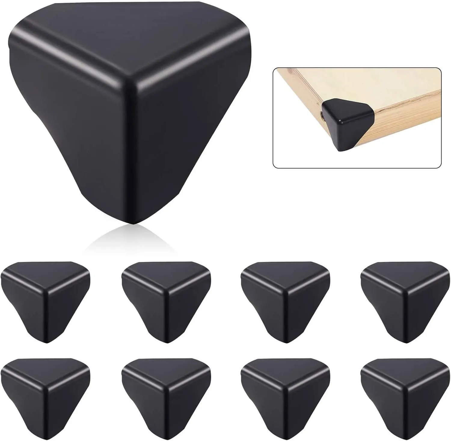 Corner Guards Corner Protector of Cornhole Boards, Suitable for Between 4 x 2 or 3 x 2 ft Game Boards Corner Cushions to Prevent Cornhole Boards Damage, 1.96 x 1.96 x 1.96 Inch