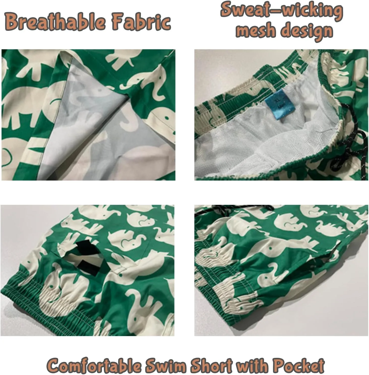 Custom Face Print Men's Swim Shorts Personalized Beach Shorts with Women Face for Men Funny Birthday Gift