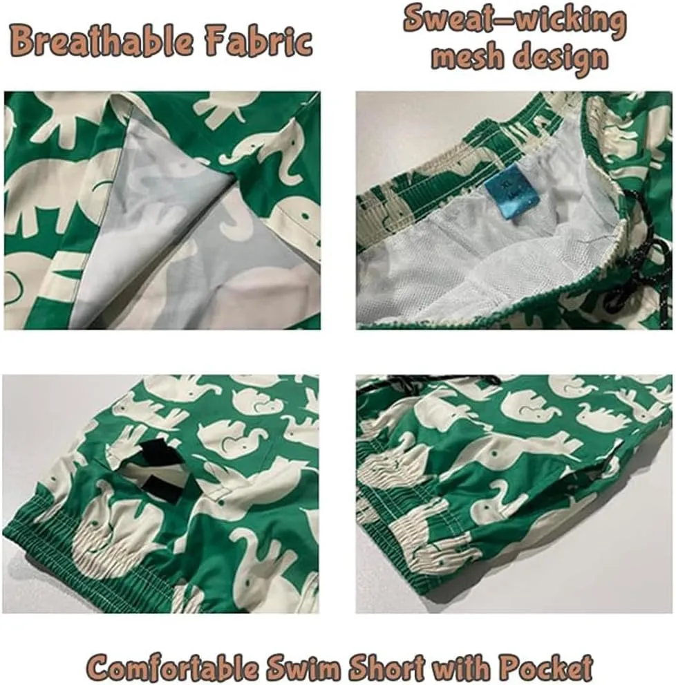 Custom Face Print Men's Swim Shorts Personalized Beach Shorts with Women Face for Men Funny Birthday Gift