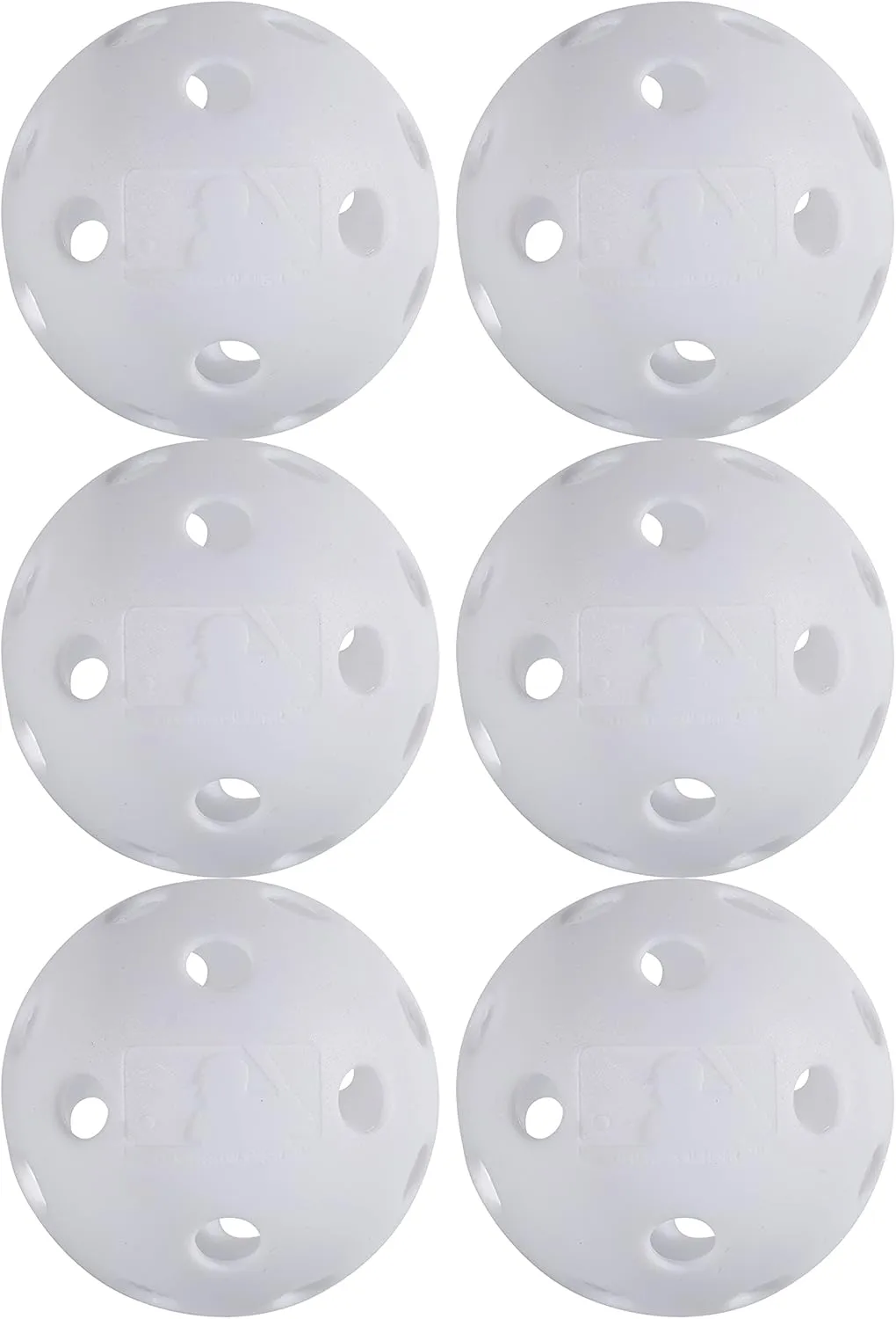 Franklin Sports Indestruct-A-Ball Plastic Batting Practice Baseballs, Softballs   Golf Balls - Training Packs