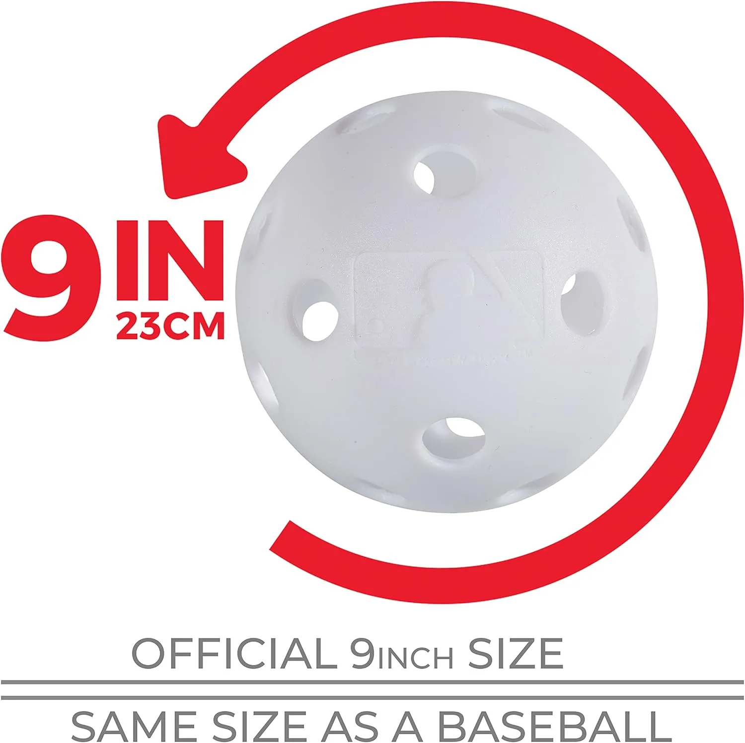 Franklin Sports Indestruct-A-Ball Plastic Batting Practice Baseballs, Softballs   Golf Balls - Training Packs