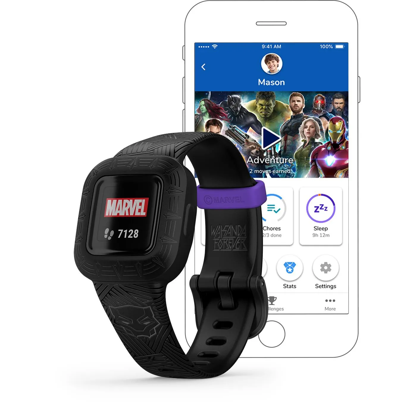 Garmin Vivofit jr. 3 Fitness Trackers (Black Panther)