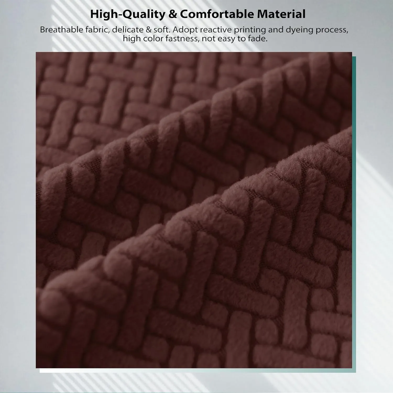 Gollense RV Dinette Cushion Covers, Stretch Camper Dinette Cushion Covers, Sectional Replacement RV Seat Covers for Travel Trailer Couch - Includes 2 Backrest Cover & 2 Bench Cover (T-Coffee)
