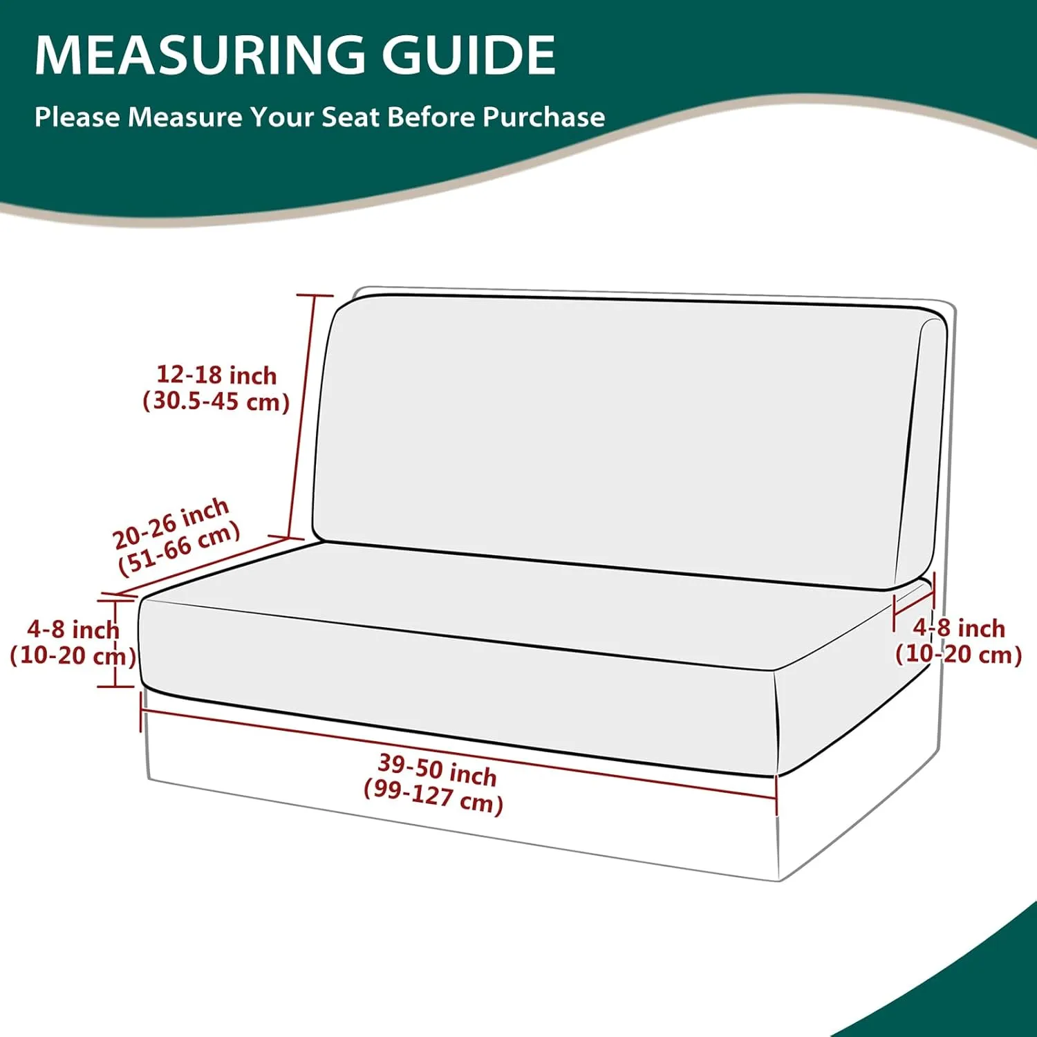 Gollense RV Dinette Cushion Covers, Stretch Camper Dinette Cushion Covers, Sectional Replacement RV Seat Covers for Travel Trailer Couch - Includes 2 Backrest Cover & 2 Bench Cover (T-Coffee)