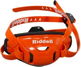 Green Gridiron Riddell SpeedFlex Hard Cup Cam-Loc Chinstrap   Chrome US Flag Helmet Decal (Medium, Orange)
