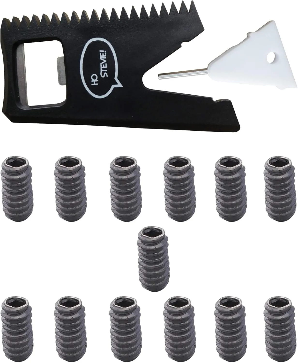 Ho Stevie! Surf Wax Comb   Fin Key   13 Fin Screws   Bottle Opener