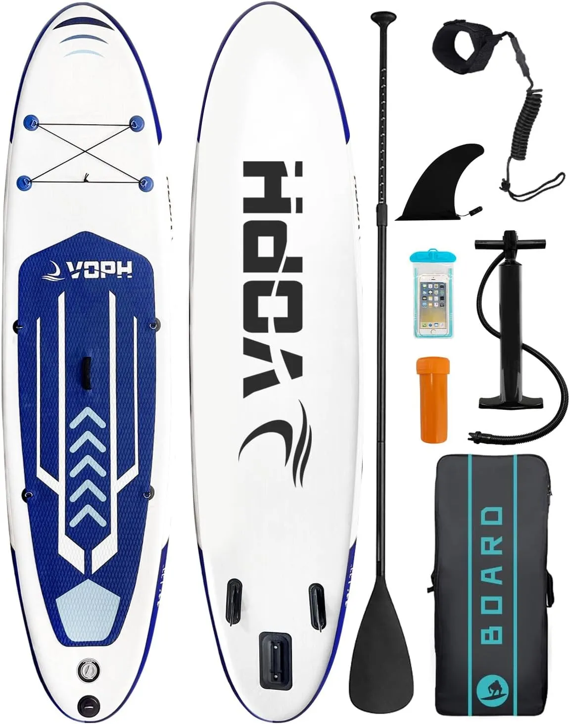 Inflatable Paddle Board, Ultra-Light Stand UP Paddle Boards, Premium SUP Paddle Boards with All Accessories, Thickness Wide Stable Paddleboard with Non-Slip Comfort Deck for Youth & Adults