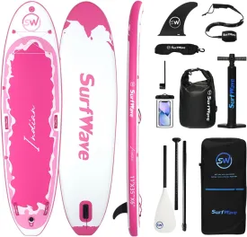 Inflatable Stand Up Paddle Board 11' X 34" X 6" for Beginners & Watersports