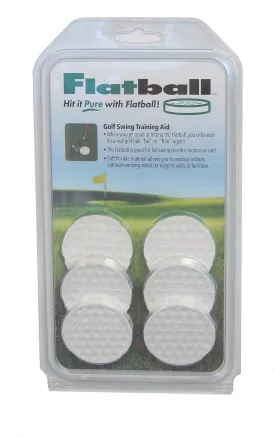 IZZO Golf Flatball Swing Golf Training Aid, White