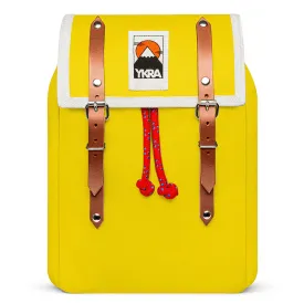 Matra Mini S Leather Backpack in Yellow by YKRA