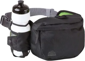 MTB Hip Pack with Bottle, Mountain Bike Waist Pack, Bike Fanny Pack, Lumbar Pack, Hiking Fanny Pack for Women. Hiking Waist Pack Includes a 25oz Bottle, (2L) Black