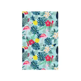 Printed Solid Color Beach Vacation Swimming Bath Towel Beach Towel, Color: Anthocyan Firebird(Round Mesh Bag)