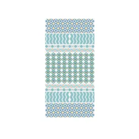 Printed Solid Color Beach Vacation Swimming Bath Towel Beach Towel, Color: Water Green Bohemia