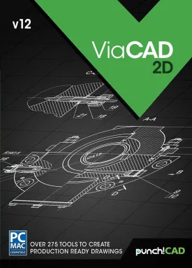 Punch! ViaCAD 2D v12- For Windows [PC Download]
