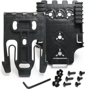 Quick Locking System Kit,Holstopia QLS Platform Attachment with Locking Including Fork and Duty Receiver Plate for Duty Holsters and Accessories