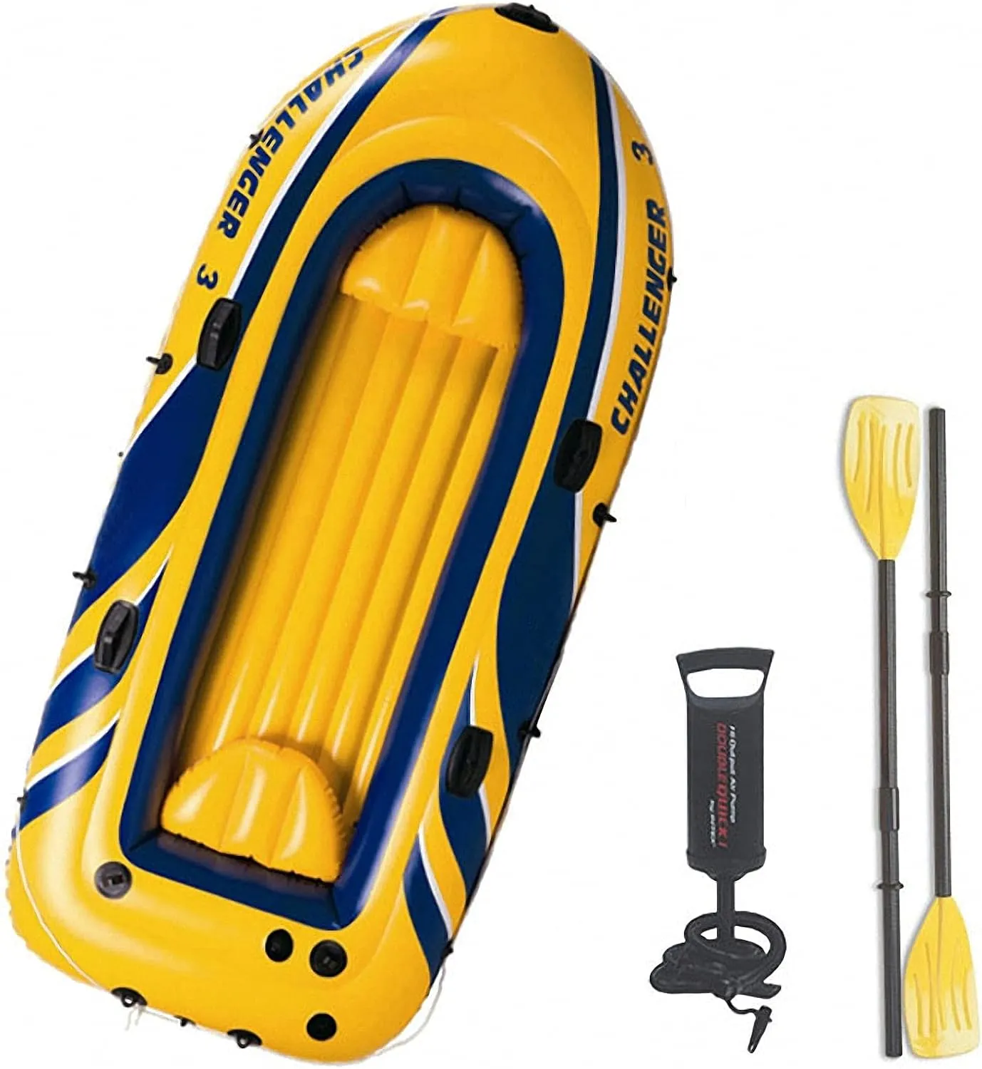 Thicken Inflatable Raft - Assault Rubber Boats,Adult Heavy Kayak Inflatable Boat,Wear-Resisting Hovercraft Dinghies for Fishing, Touring, Entertainment 250x135CM