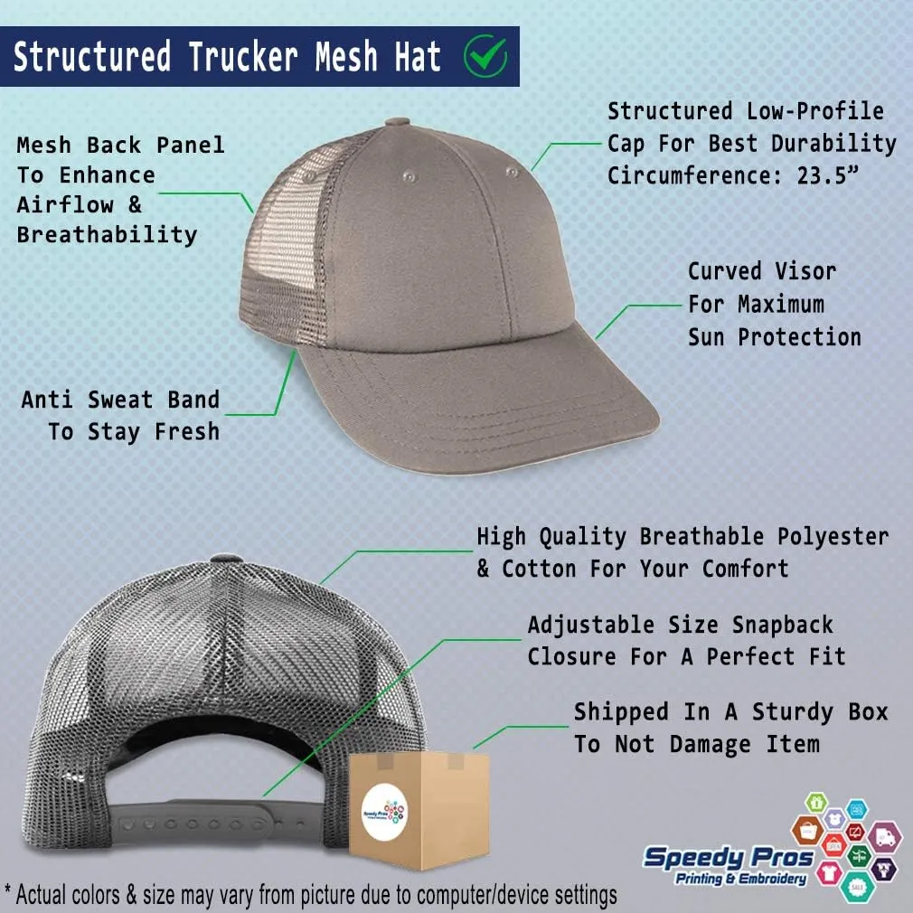 Trucker Hat Baseball Cap My Boat Rules Anchor Captain A Embroidery Snapback