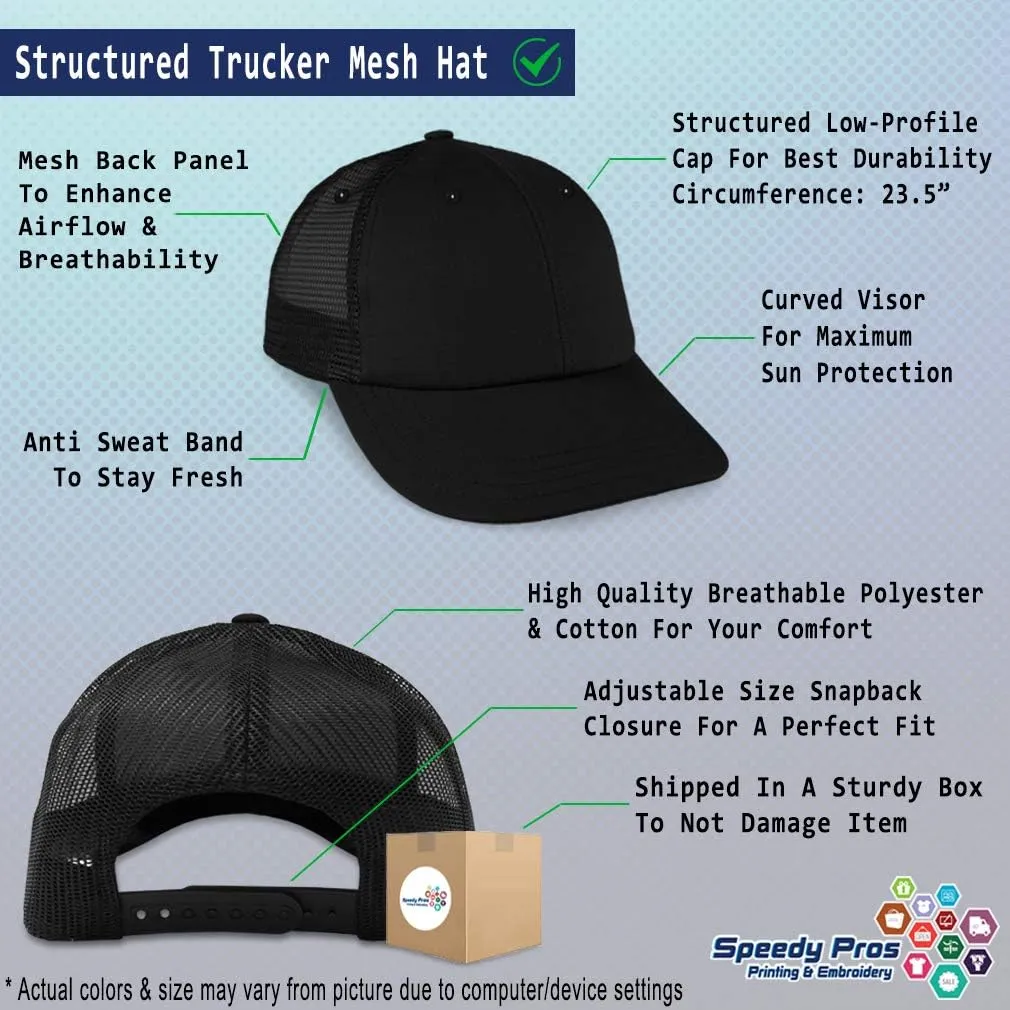 Trucker Hat Baseball Cap My Boat Rules Anchor Captain A Embroidery Snapback