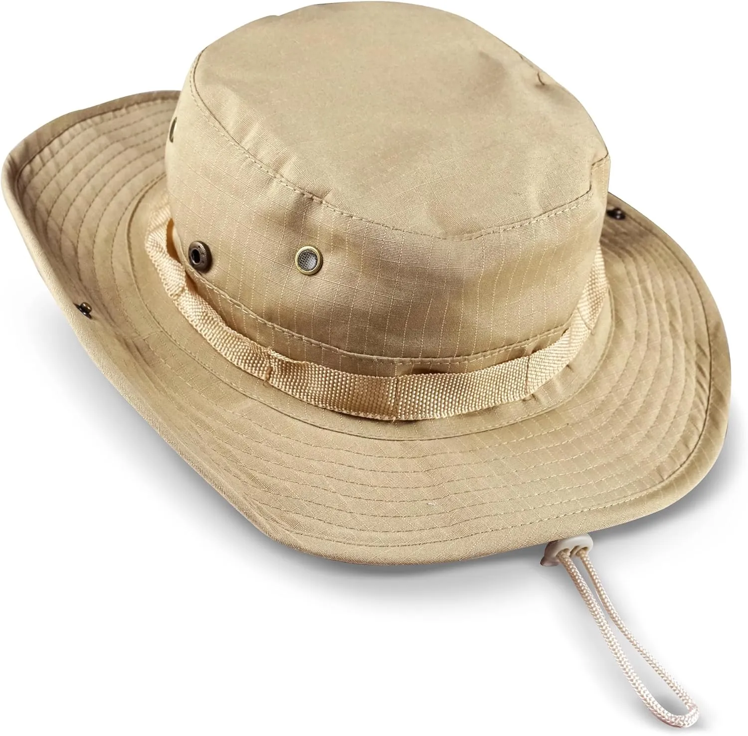 Wide Brim Boonie Hat, Men & Women Top Camo Bucket Hats for Safari Military Beach