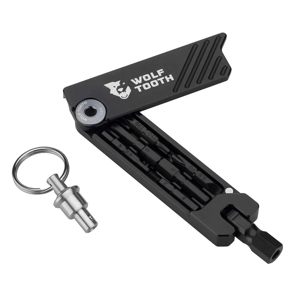 Wolf Tooth 6 Bit Hex Wrench Multi Tool With Keychain
