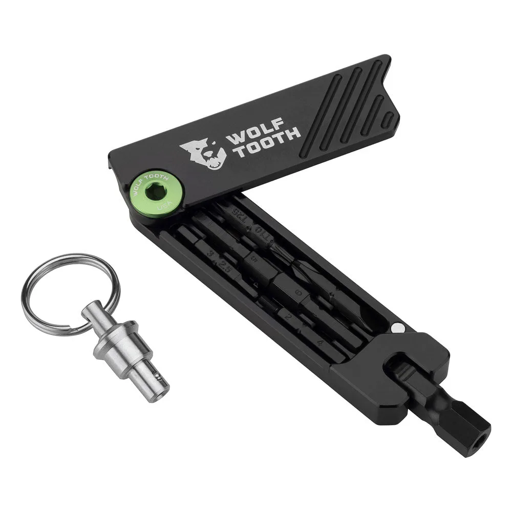 Wolf Tooth 6 Bit Hex Wrench Multi Tool With Keychain