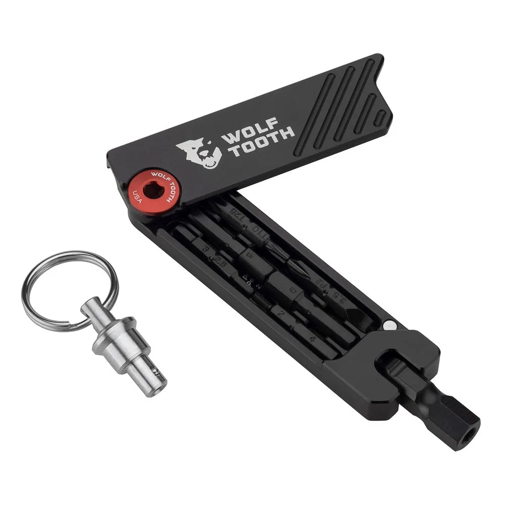 Wolf Tooth 6 Bit Hex Wrench Multi Tool With Keychain