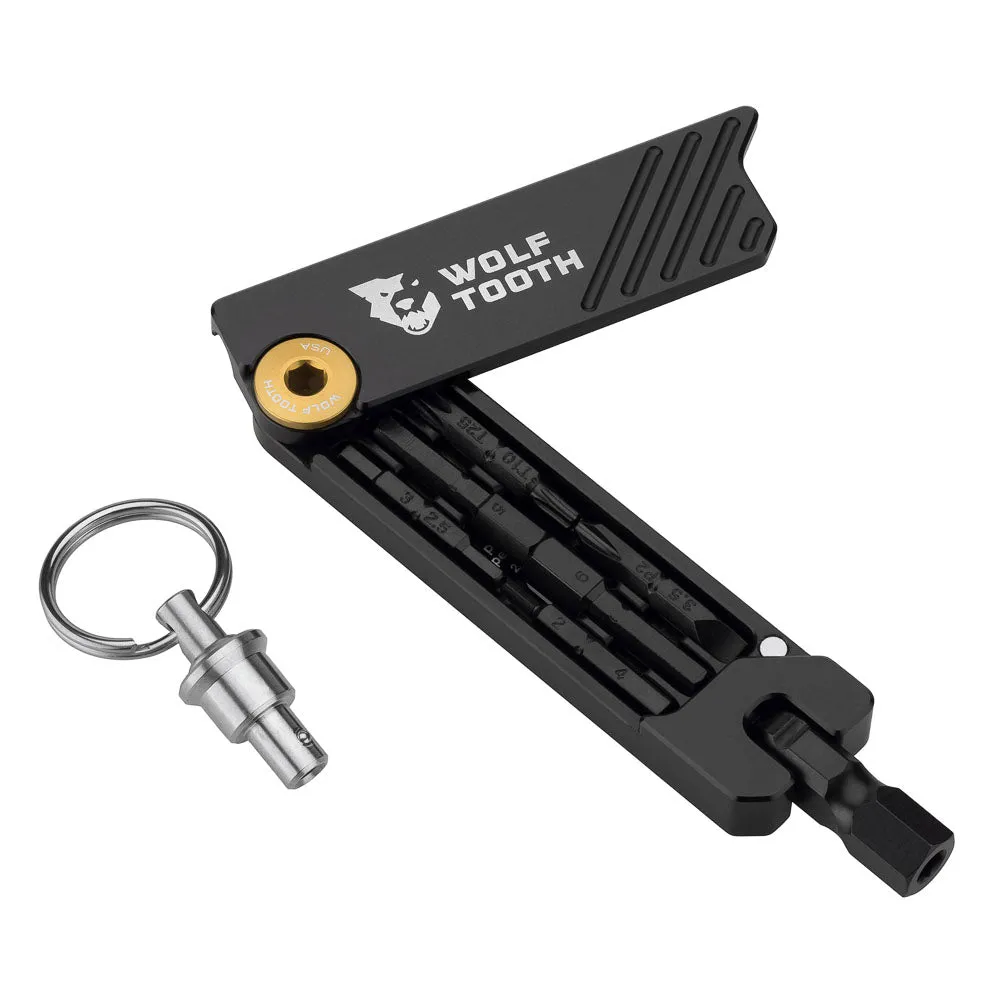 Wolf Tooth 6 Bit Hex Wrench Multi Tool With Keychain