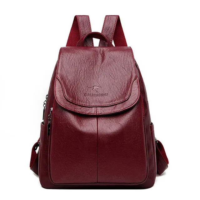 Women Leather Backpack
